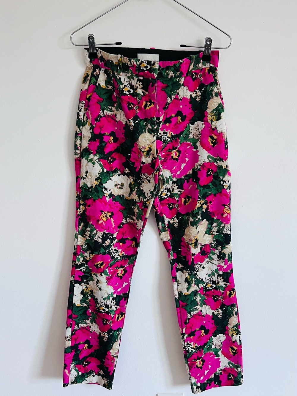 H&M Floral Cigarette Pants Size 4 Y2K 2000s Coquette Cottagecore Retro